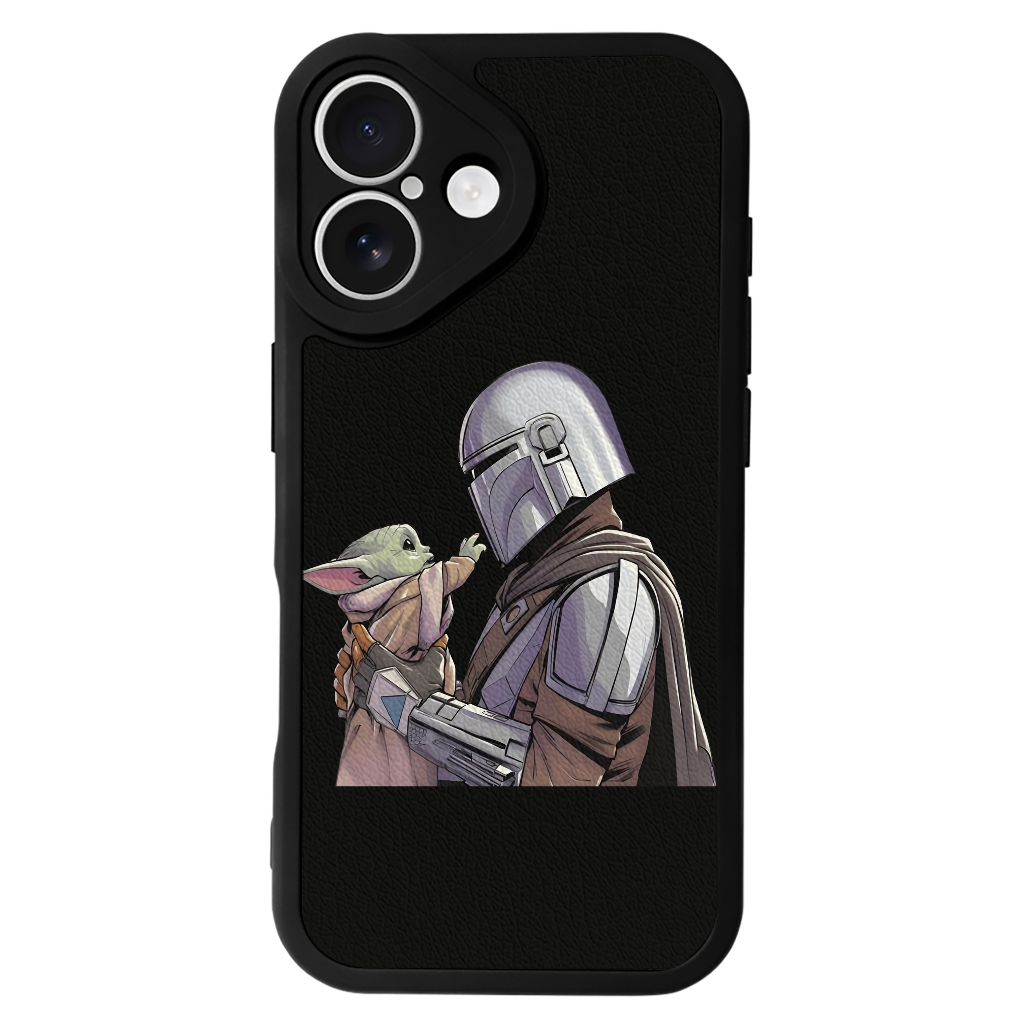 （画像用） スター・ウォーズ Star Wars 【iPhone 16シリーズ対応】シリコンスマホケース（レザー調） 材質：シリコン